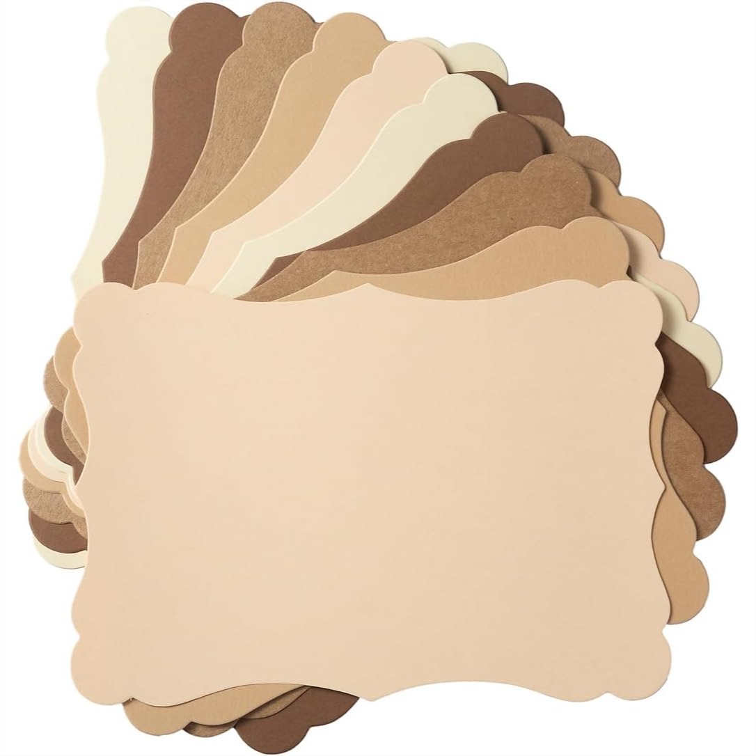 Baby Products Gift Card - 50er-Pack Blanko Kraftpapier Grußkarten 4x6 Zoll,