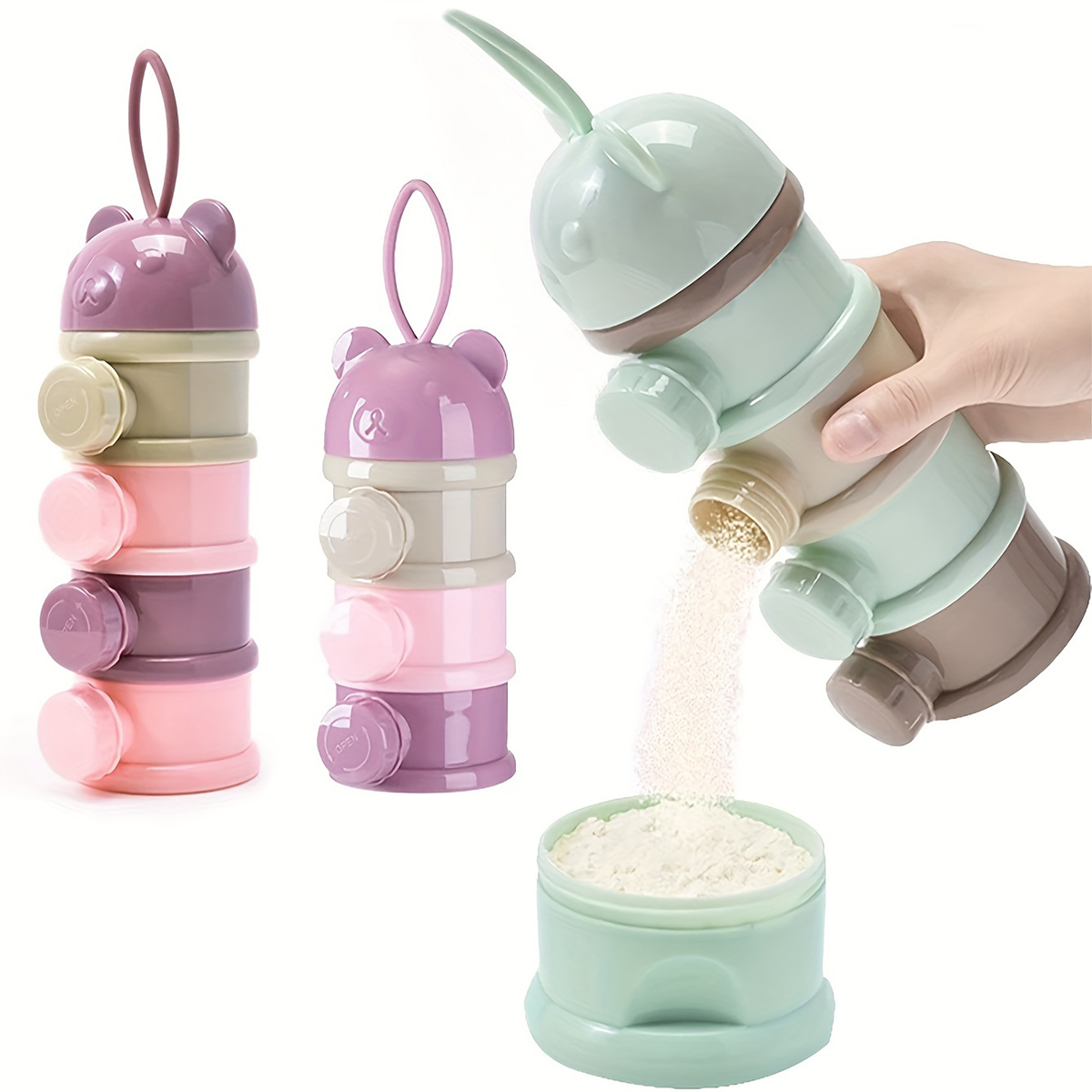 Baby Products Distributor - Baby-Milchpulverbehälter mit großem Fassungsvermögen und Riemen,