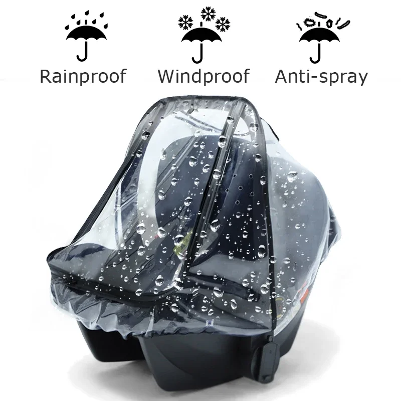 Stroller Rain Cover - Regenschutz für Kinderwagenkorb, winddichter Kinderwagenbezug, staubdichter