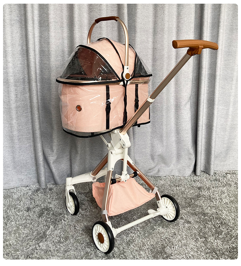 Stroller Rain Cover - Regenschutz für Haustierwagen, Transparenter EVA Wasserdichter