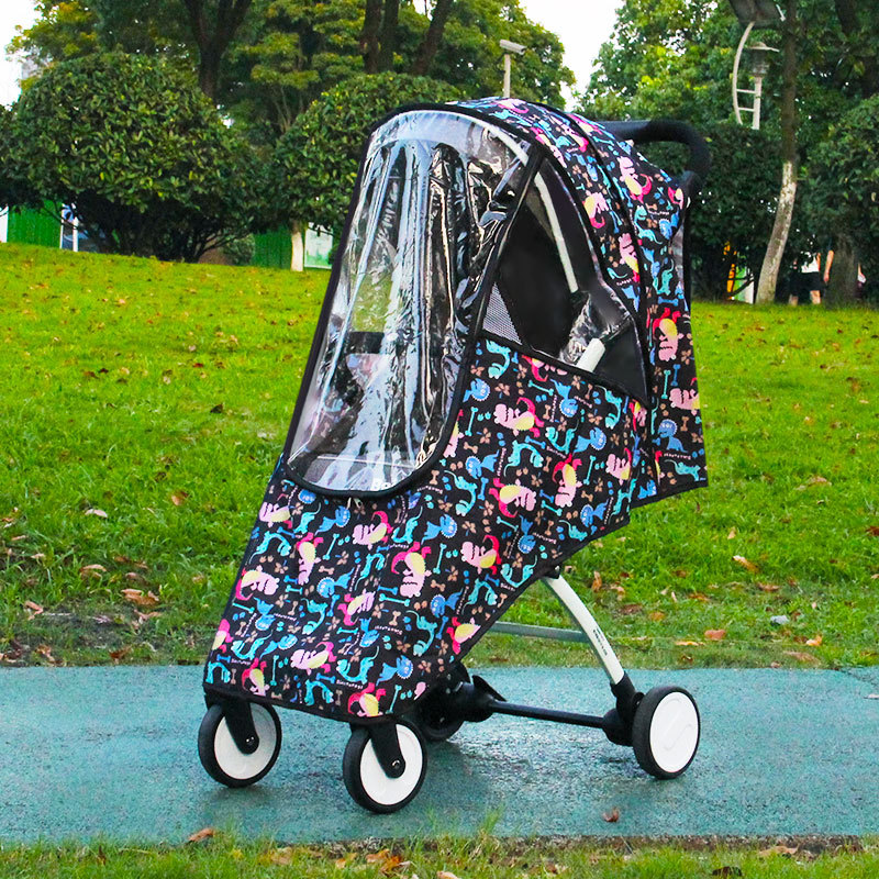 Stroller Rain Cover - Universeller Kinderwagen-Regenschutz Wetterschutz Kinderwagen-Windschutz Regenmantel Winddichtes