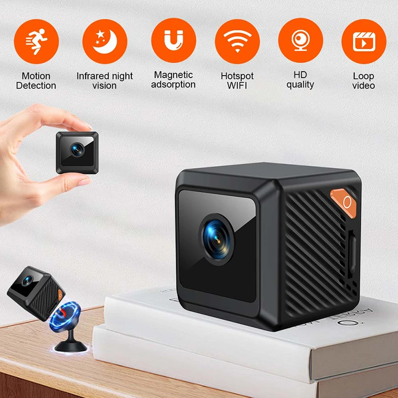 Baby Products Video - Mini-Kamera mit Starkem Magneten 4K Kabellose