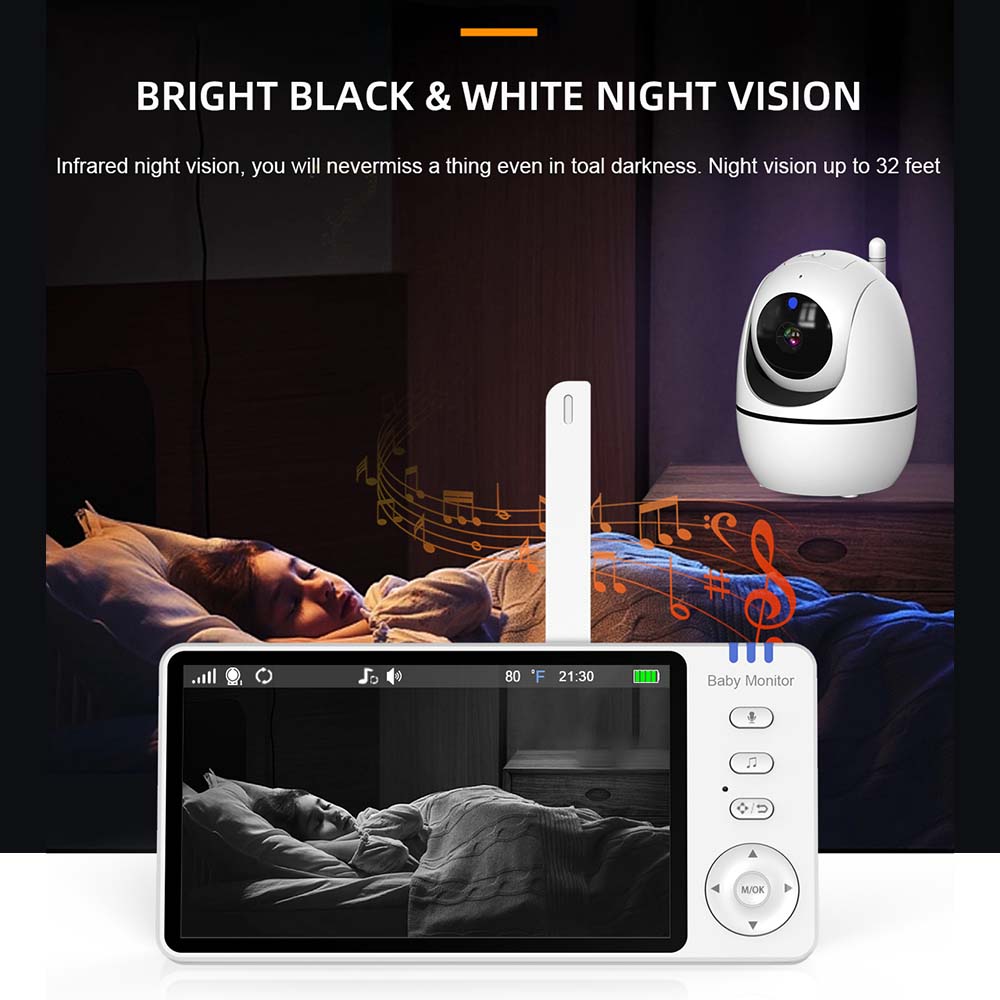 5-Zoll-Video-Babyphone, drahtl – Baby Products Video Bewertung und Preis
