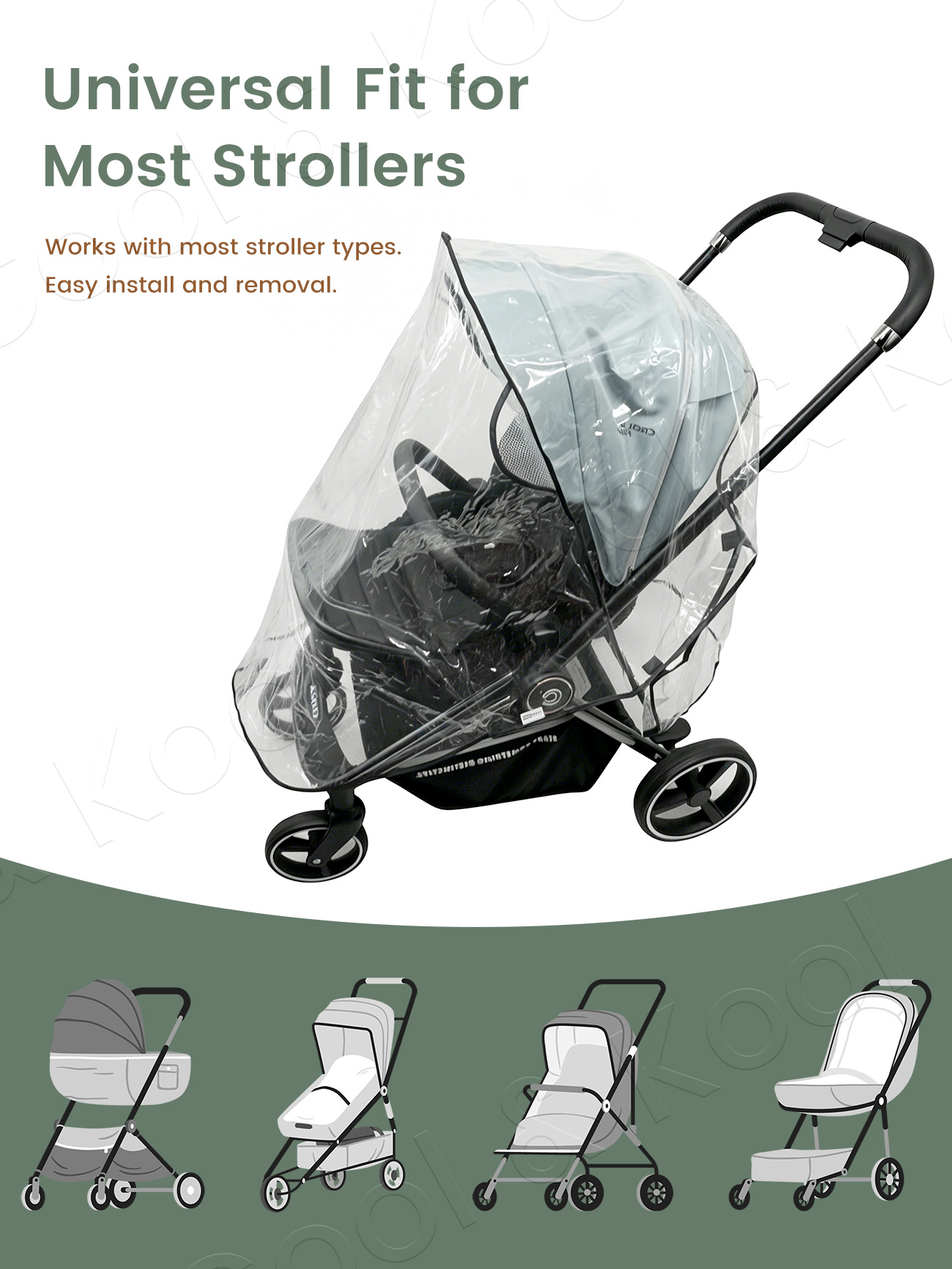 Universelle wasserdichte und w – Stroller Rain Cover Bewertung und Preis
