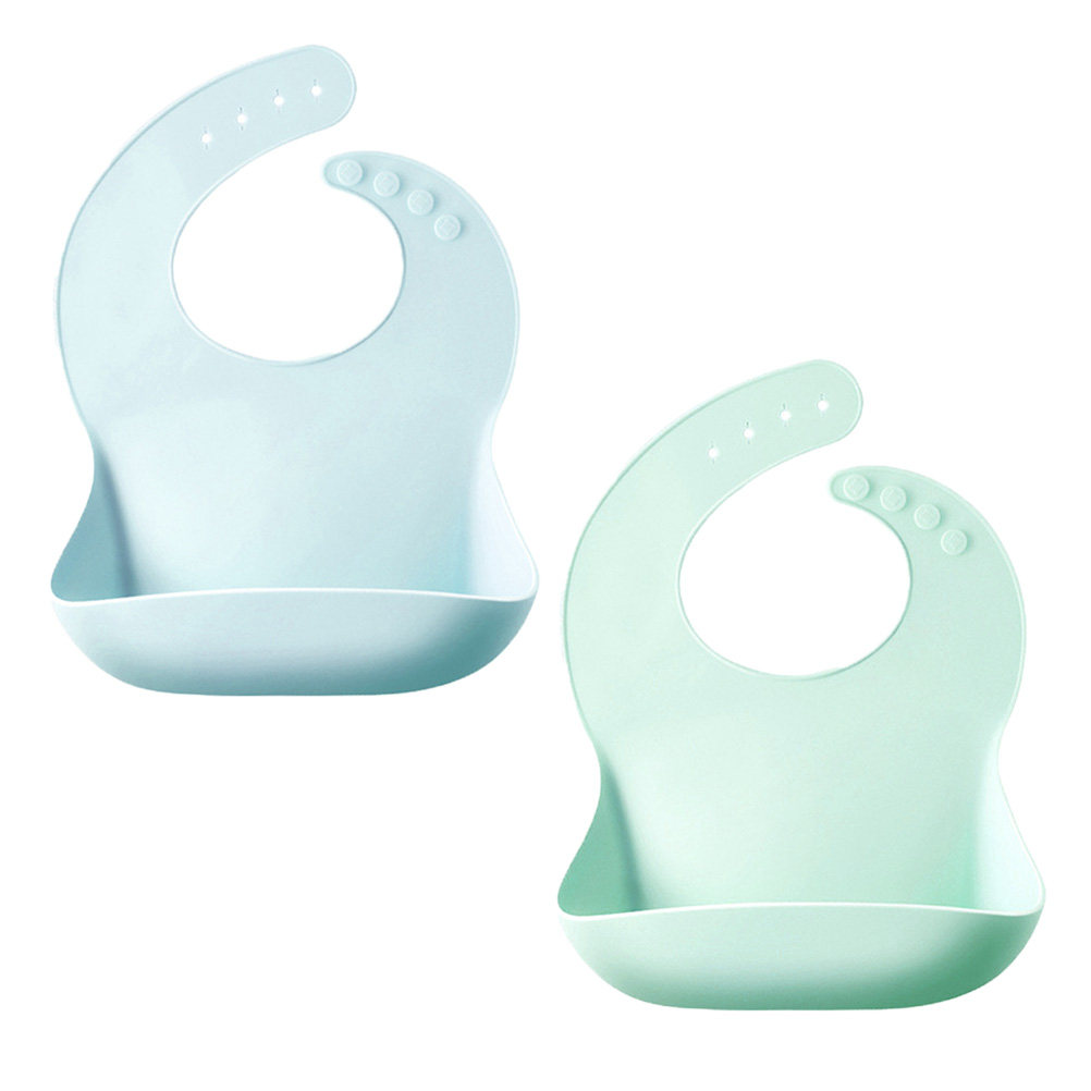 2 Stück Silikon-Sabberlätzchen – Silicone Baby Bibs Bewertung und Preis