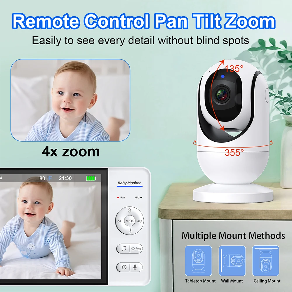 Kein WiFi 7 Zoll Babyphone 2-W – Baby Products Video Bewertung und Preis