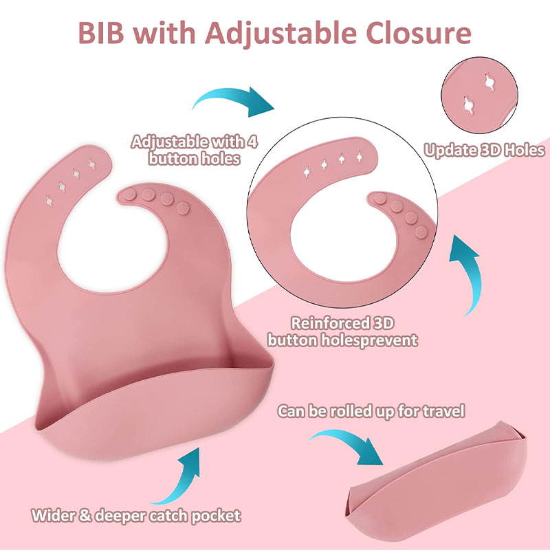 Kinder-Silikon-Geschirr-Set fü – Silicone Baby Bibs Bewertung und Preis
