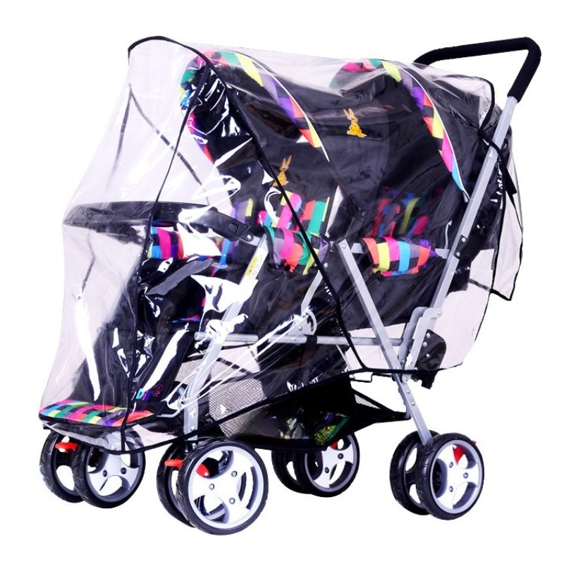 Doppelsitziger Zwillingskinder – Stroller Rain Cover Bewertung und Preis
